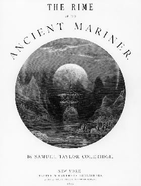 Title page from ''The Rime of the Ancient Mariner'' S.T. Coleridge,S.T. Coleridge, publishedHarper &