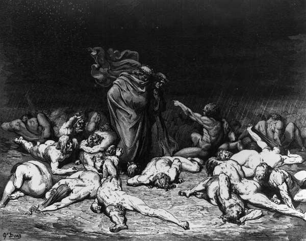 Dante and Virgil in Hell, illustration from ''The Divine Comedy''