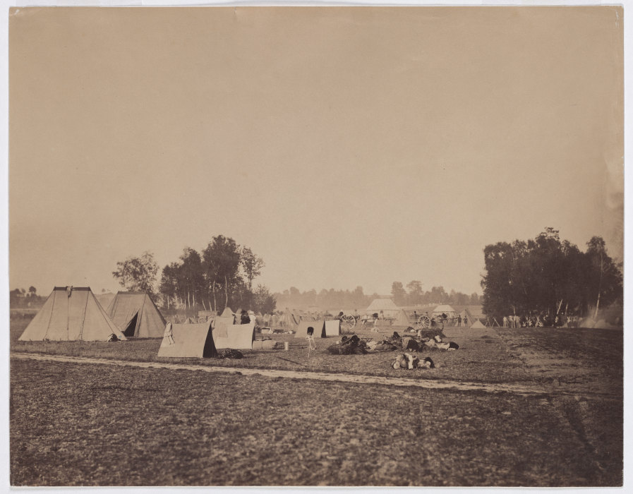 Maneuvers in Châlons-sur-Marne: "The camp" from Gustave Le Gray