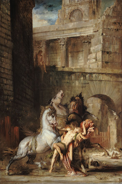 The horses of the Diomedes. from Gustave Moreau