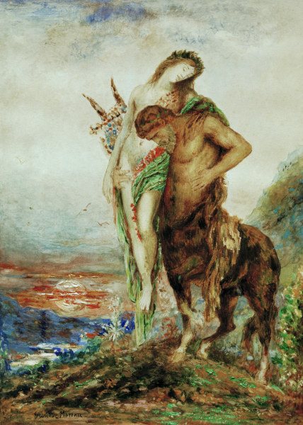 Gustave Moreau, The tired centaur from Gustave Moreau