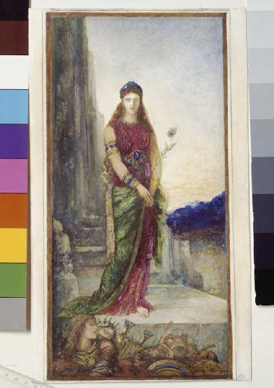Helena in front of the walls Trojas. from Gustave Moreau