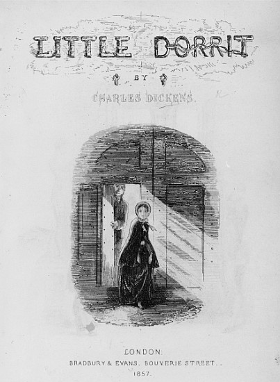 Frontispiece to ''Little Dorrit'' Charles Dickens from Hablot Knight (Phiz) Browne