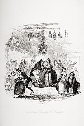 Christmas Eve at Mr. Wardle''s, illustration from `The Pickwick Papers'' Charles Dickens (1812-70) p