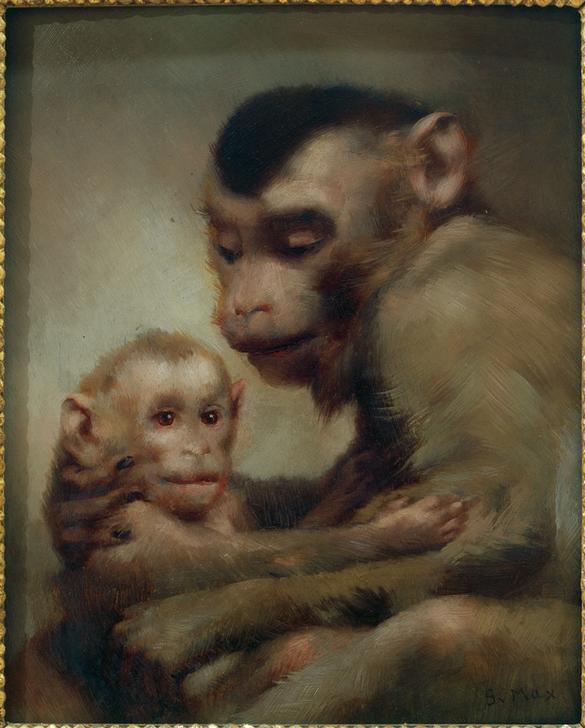 Mutter mit Kind (Affen) from Haeckel Ernst