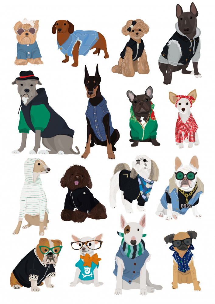 Cool Dog Print from Hanna Melin