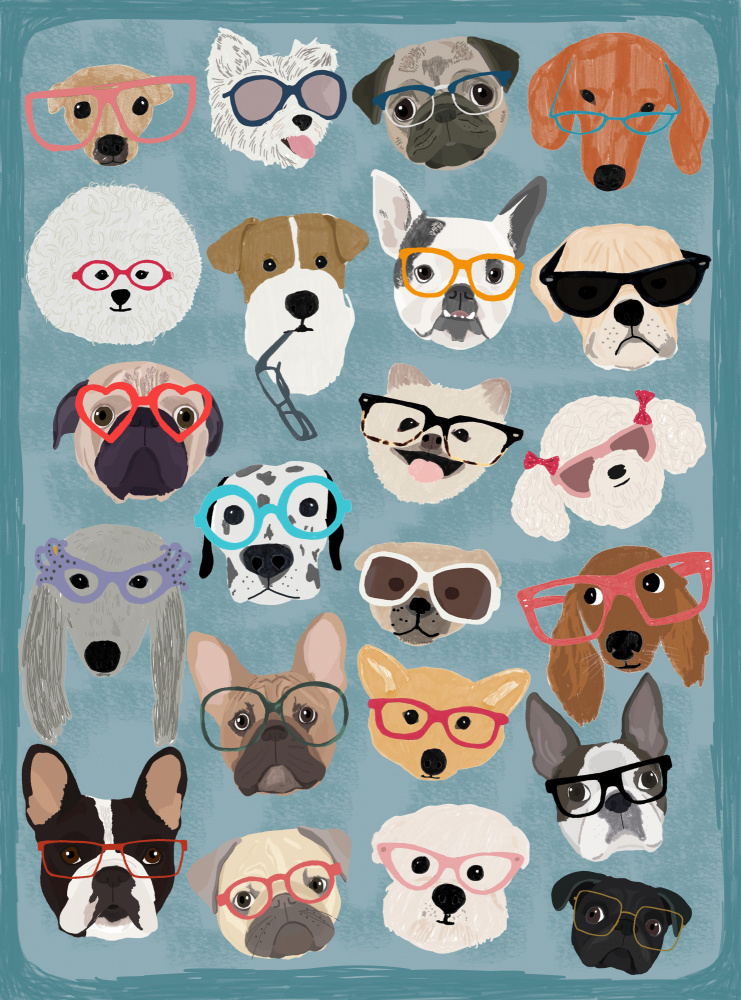 Puzzle Dogs In Glasses from Hanna Melin