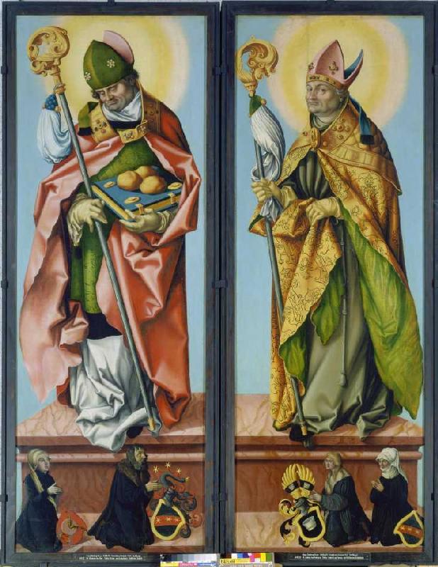 The hll. Nikolaus of Bari and Ludwig of Toulouse from Hans Baldung Grien