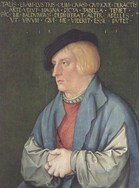Portrait of a young man from Hans Baldung Grien