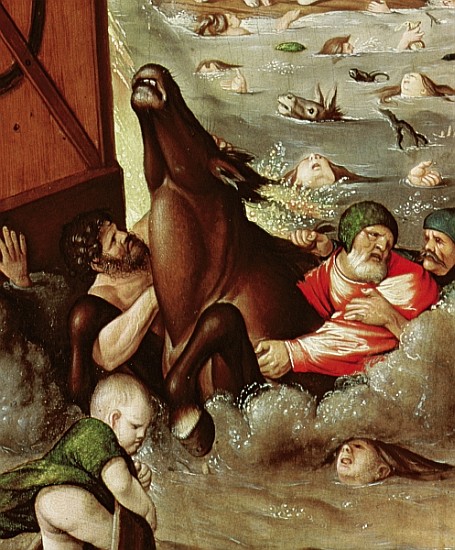 The Flood, 1516 (detail of 158844) from Hans Baldung Grien