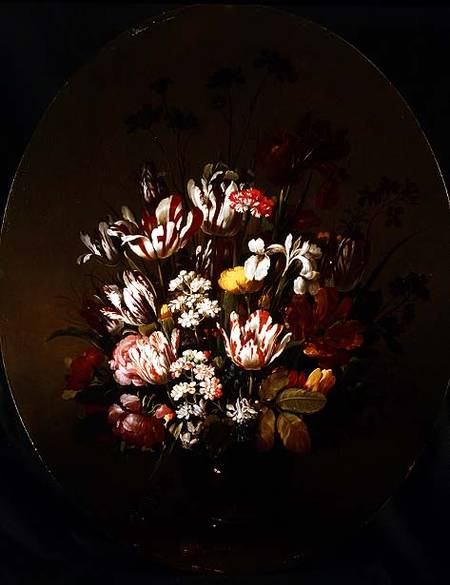 Flowers in a Glass Vase from Hans Bollongier