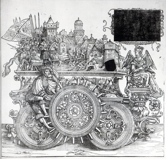 Scene from Maximilian''s Triumphal Procession, c.1516-18 from Hans Burgkmair