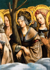 St. Afra. Detail from the middle panel of the All Saints' Day altar. from Hans Burgkmair d. Ä.