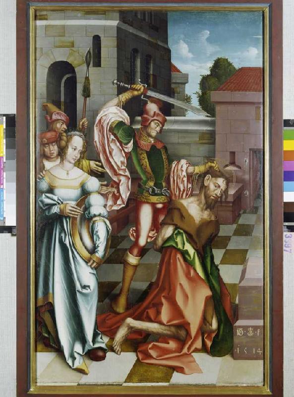 The decapitation of Johannes of the Täufers. from Hans Fries