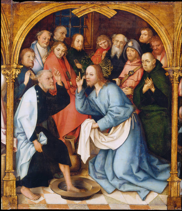 Christ Washing St Peters Feet from Hans Holbein d. Ä.