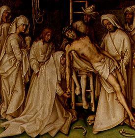 Undertow. gray passion: The Descent from the Cross Christi. from Hans Holbein the Elder