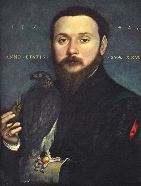 Nobleman with a falcon from Hans Holbein the Younger