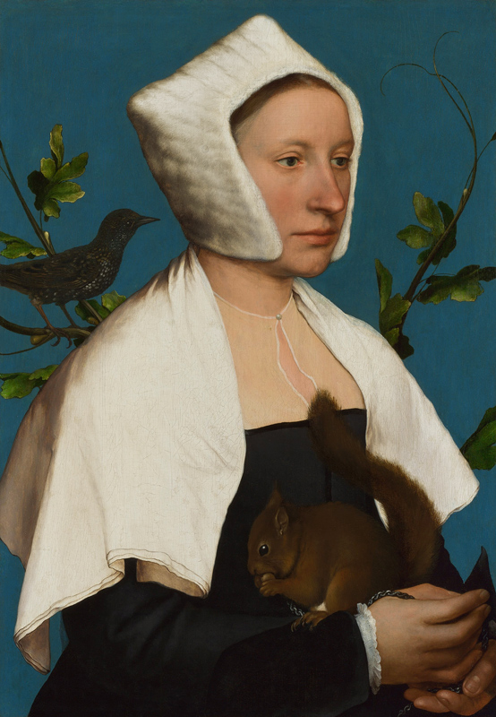 Lady with a Squirrel and a Starling from Hans Holbein the Younger