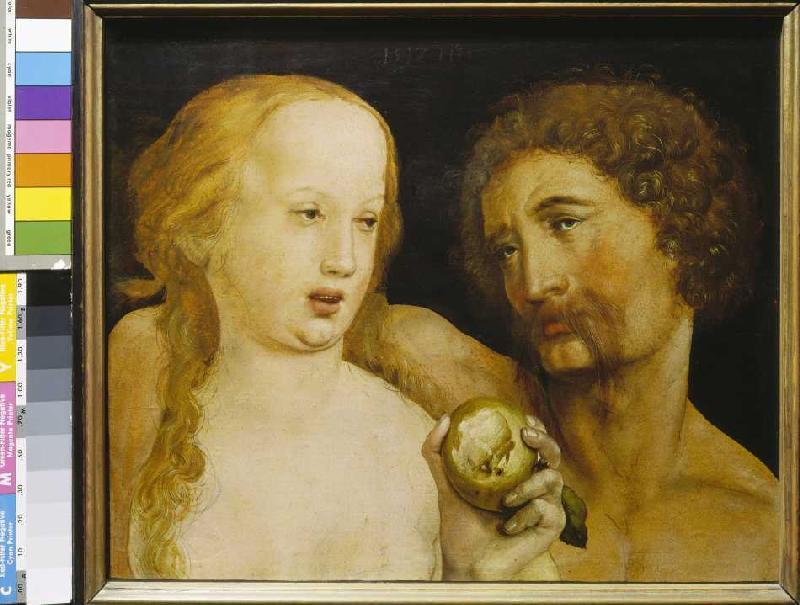 Adam and Eva. from Hans Holbein the Younger