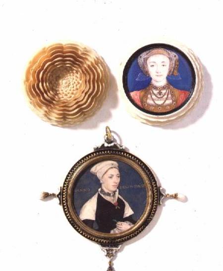 Anne of Cleves (top), 1539 and Mrs Pemberton (bottom) from Hans Holbein the Younger