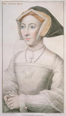 Jane Seymour (c.1509-37) engraved by Francesco Bartolozzi (1727-1815) (engraving) from Hans Holbein the Younger