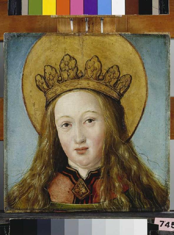 Head of a crowned saint from Hans Holbein the Younger