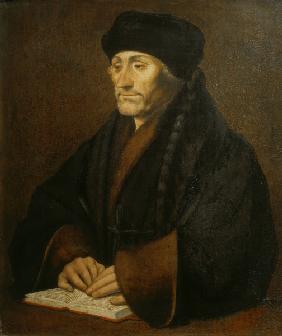 Erasmus of Rotterdam / Holbein school.
