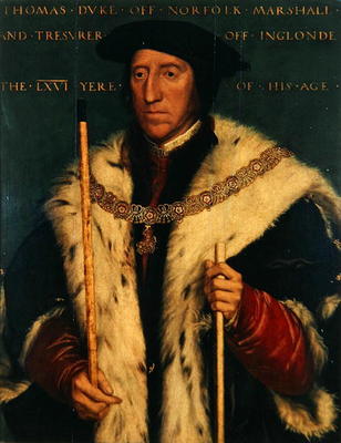Thomas Howard, 3rd Duke of Norfolk (oil on canvas) from Hans Holbein the Younger