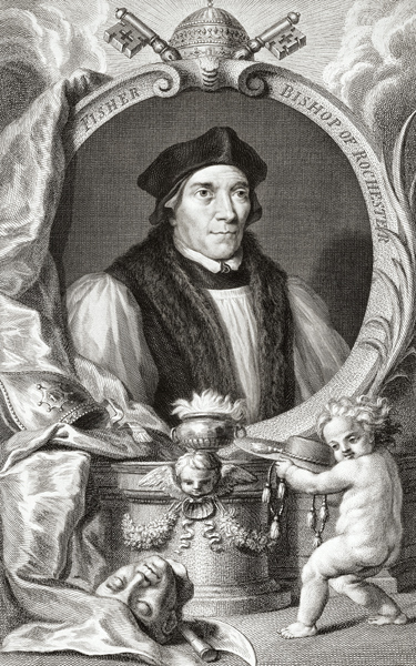 John Fisher, Bishop of Rochester; engraved by Jacobus Houbraken, c.1738-42 from Hans Holbein the Younger (workshop)