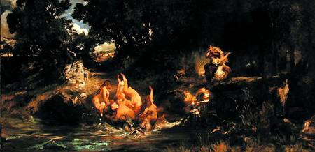 The Mermaids and the Tiger from Hans Makart