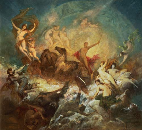 Victory of Light over Darkness - Hans Makart art print or hand painted