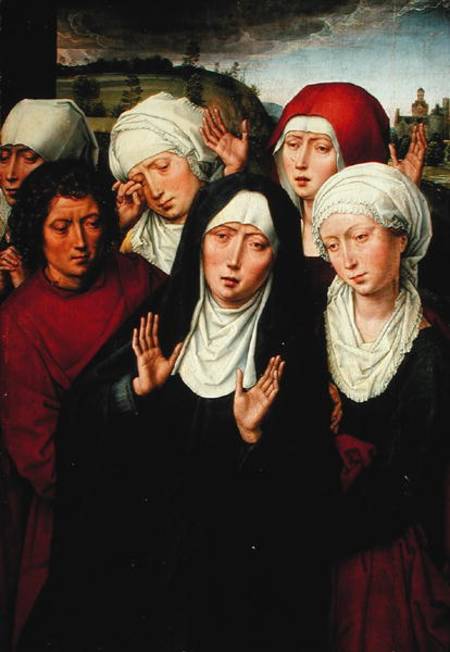 The Holy Women, right hand panel of the Deposition Diptych from Hans Memling