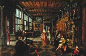 Scene of a Ball in a Flemish Interior