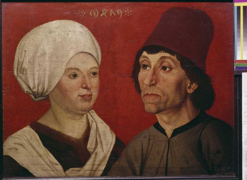 Portrait of a married couple. - Hans Schüchlin as art print or hand ...