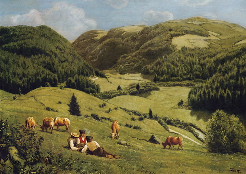 The Albtal at St. Blasien from Hans Thoma