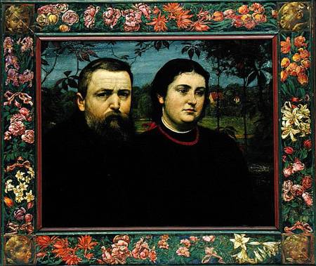 The Artist with his Wife Bonicella from Hans Thoma