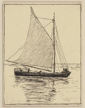 Zeichnung zur Fibel: Schiff