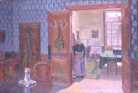 Interior with Mrs Mounter from Harold Gilman