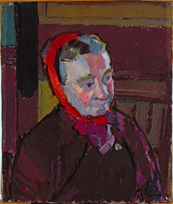 Portrait of Mrs Mounter, 1916-17 (oil on canvas) from Harold Gilman