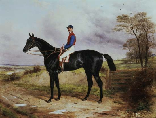 Earl Poulett's "The Lamb" , Winner of the Grand National, with Mr.George Ede from Harry Hall