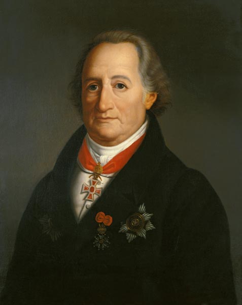 Portrait Johann Wolfgang Goethe from Heinrich Christoph Kolbe