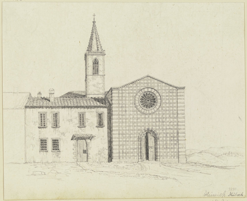 Die Kirche S. Giuliana bei Perugia from Heinrich Hübsch
