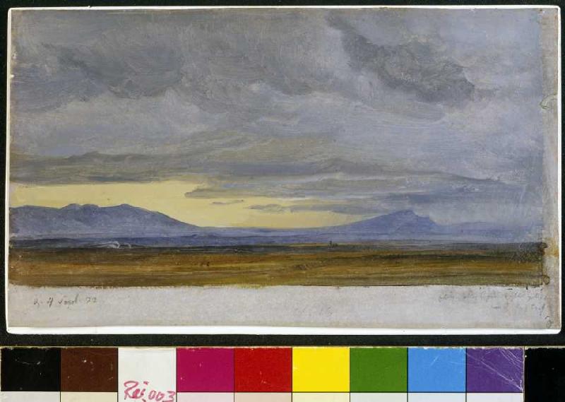 Südliche Landschaft (Wolkenstudie) from Heinrich Reinhold