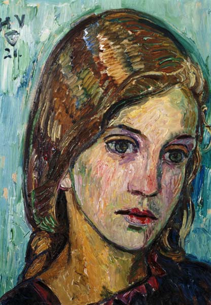 Girl portrait. from Heinrich Vogeler