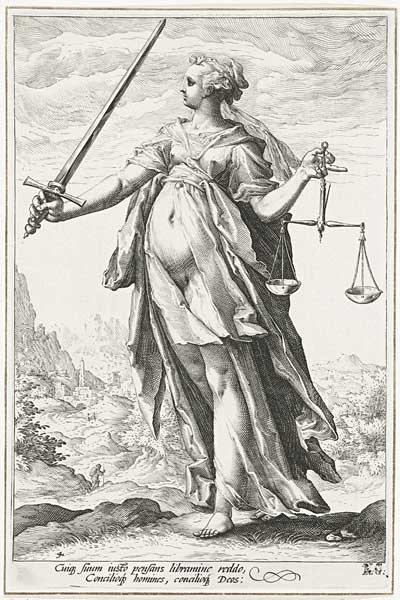 Fairness (Justice) from Hendrick Goltzius