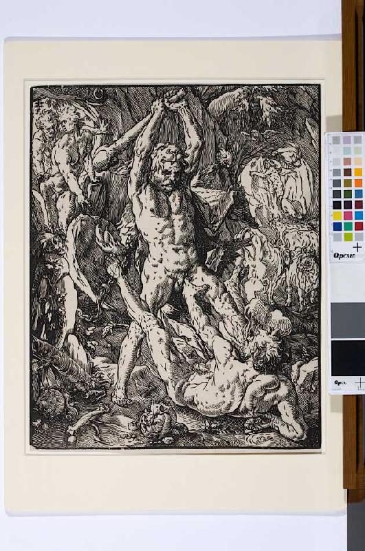 Herkules und Cacus from Hendrick Goltzius