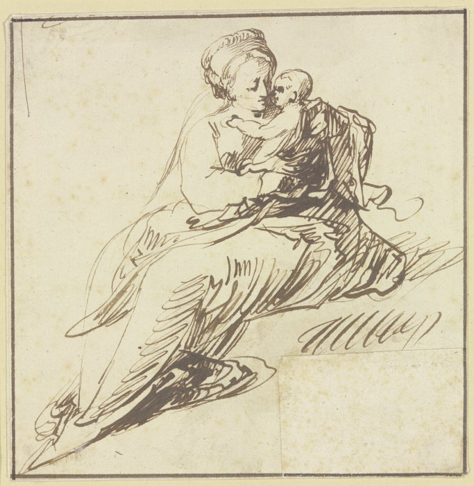 Sitting Mary from Hendrik Goudt