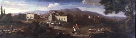 A Monastery in the Roman Campagna from Hendrik van Lint