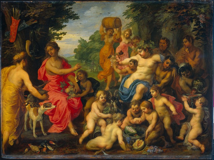 Bacchus and Diana from Hendrik van the Elder Balen