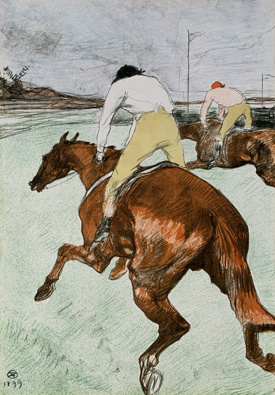 The jockey. from Henri de Toulouse-Lautrec